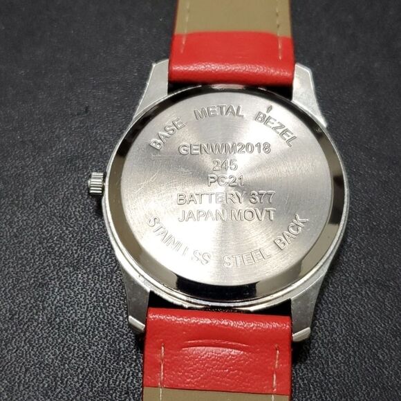Red and yellow happy face emoji watch main image 7